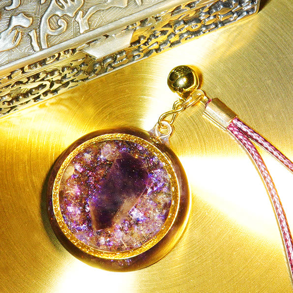 Olivenorma Amethyst Healing Orgone Necklace