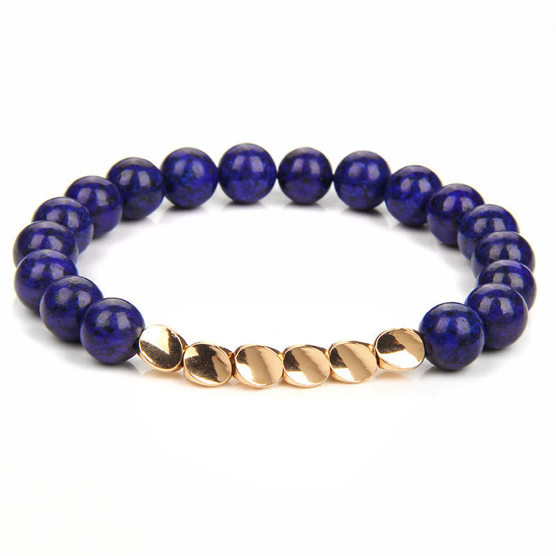 Olivenorma Natural Crystal Alloy Button Beads Bracelet