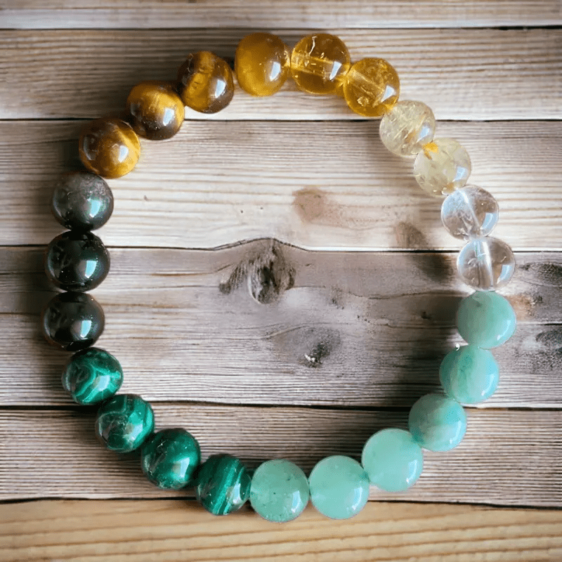 Olivenorma Malachite Tiger Eye Money Bracelet