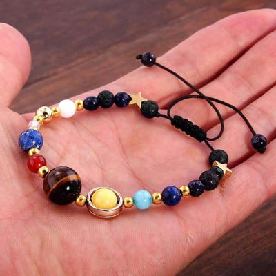 Olivenorma "Solar System" Natural Crystal Bracelet