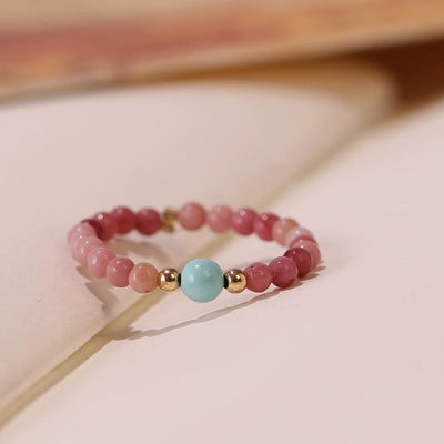 Olivenorma Extra Fine 2mm Rhodochrosite Bead Ring