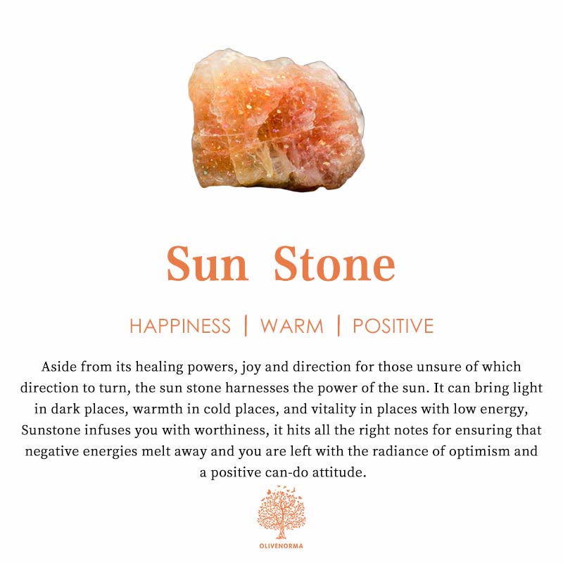 Olivenorma "Magical Sun" - Creative Romantic Sunset Sunstone Necklace