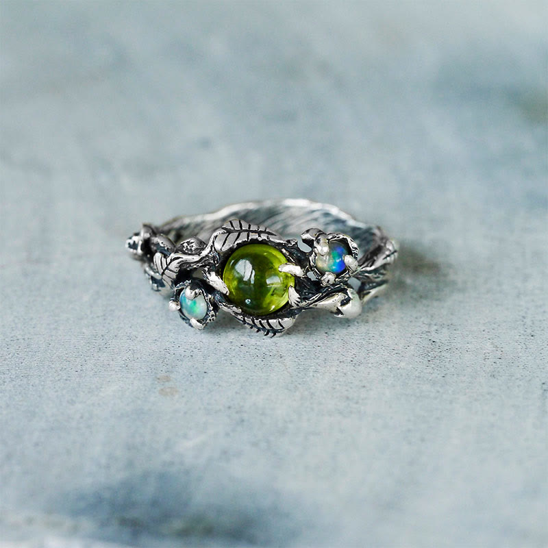 Olivenorma "Angie" - Opal and Peridot Ring