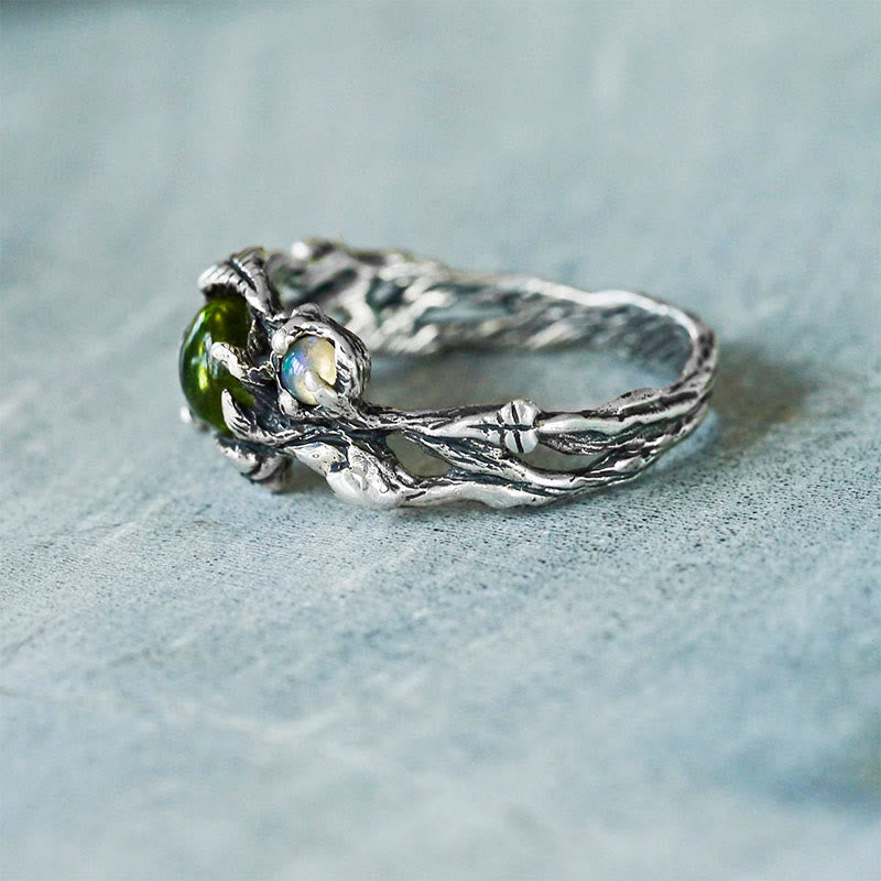 Olivenorma "Angie" - Opal and Peridot Ring