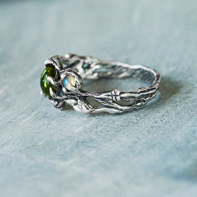Olivenorma "Angie" - Opal and Peridot Ring
