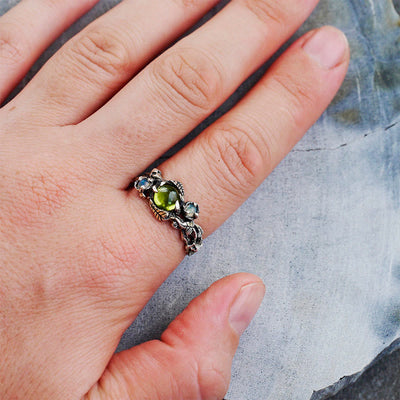 Olivenorma "Angie" - Opal and Peridot Ring