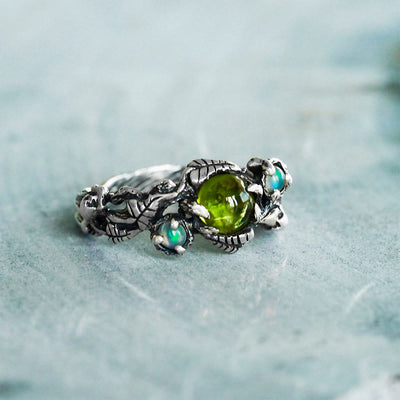 Olivenorma "Angie" - Opal and Peridot Ring