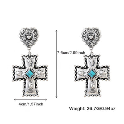 Olivenorma Love Cross Antique Design Alloy Jewelry Set - image 6