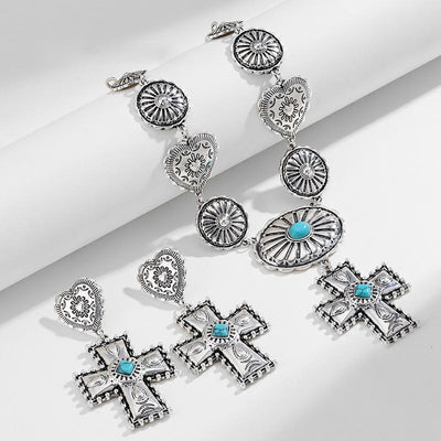 Olivenorma Love Cross Antique Design Alloy Jewelry Set - Jewelry Set - image 0