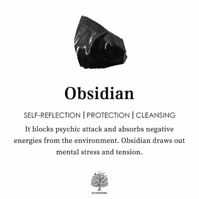 Olivenorma Obsidian Column Metatron's Cube Balance Orgone Pyramid