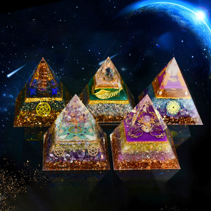 Olivenorma Amethyst Feng Shui Tree Citrine Orgone Pyramid