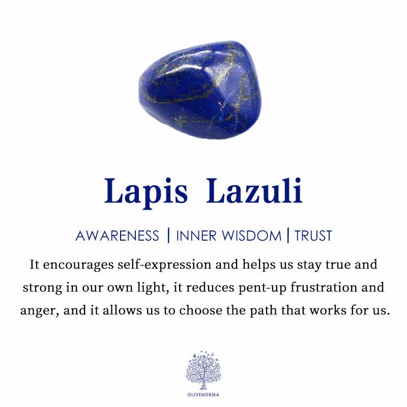 Olivenorma "Keep Peace" Lapis Lazuli Orgone Pyramid