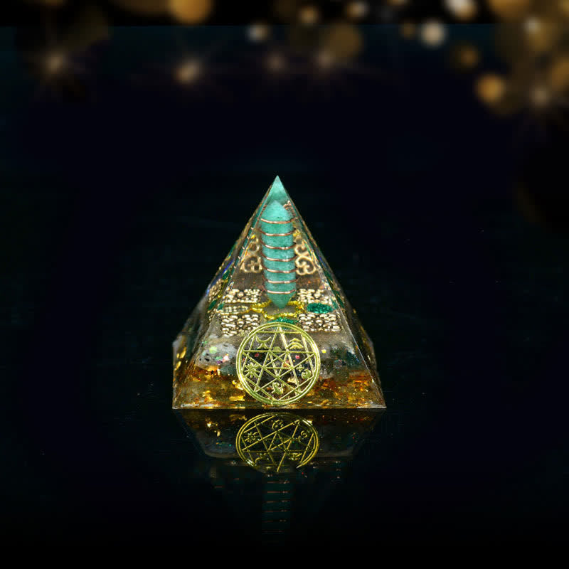 Olivenorma Five Elements Metal Wood Water Fire Earth Orgone Pyramid