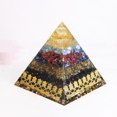 Olivenorma 15cm Natural Crystal Orgone Pyramid