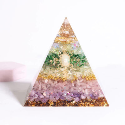 Olivenorma Handmade 12cm Energy Collector Orgone Pyramid