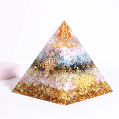 Olivenorma Handmade 12cm Energy Collector Orgone Pyramid