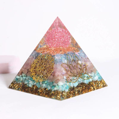 Olivenorma Handmade 12cm Energy Collector Orgone Pyramid