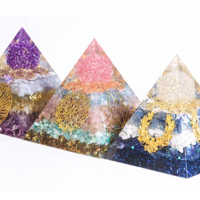 Olivenorma Handmade 12cm Energy Collector Orgone Pyramid