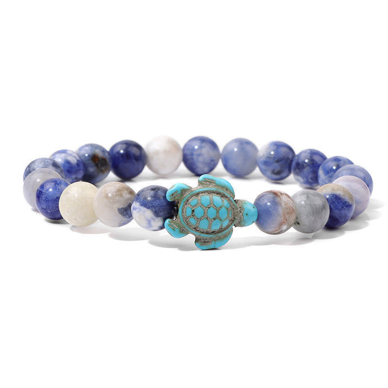 Olivenorma Sea Turtle Protection Bracelet with Card - Sodalite - With Card - image 18
