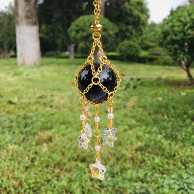 Olivenorma Natural Crystal Pouch Pendant Suncatcher