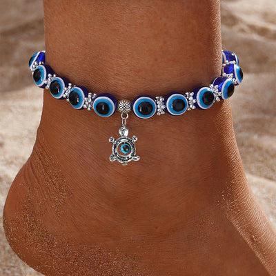 Olivenorma Beach Türkiye Evil Eye Anklet - Turtle - image 5