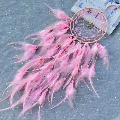 Olivenorma "Spring Fantasy" Feather Metal Pendant Dream Catcher