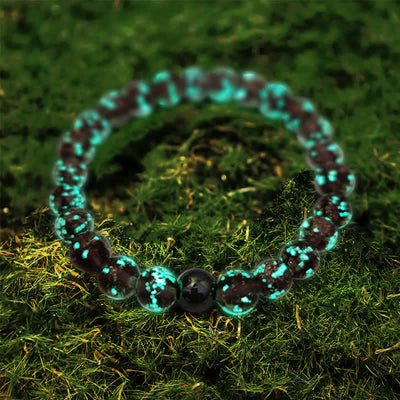 Olivenorma "Starry Sky" Luminous Mermaid Glass Bead Bracelet