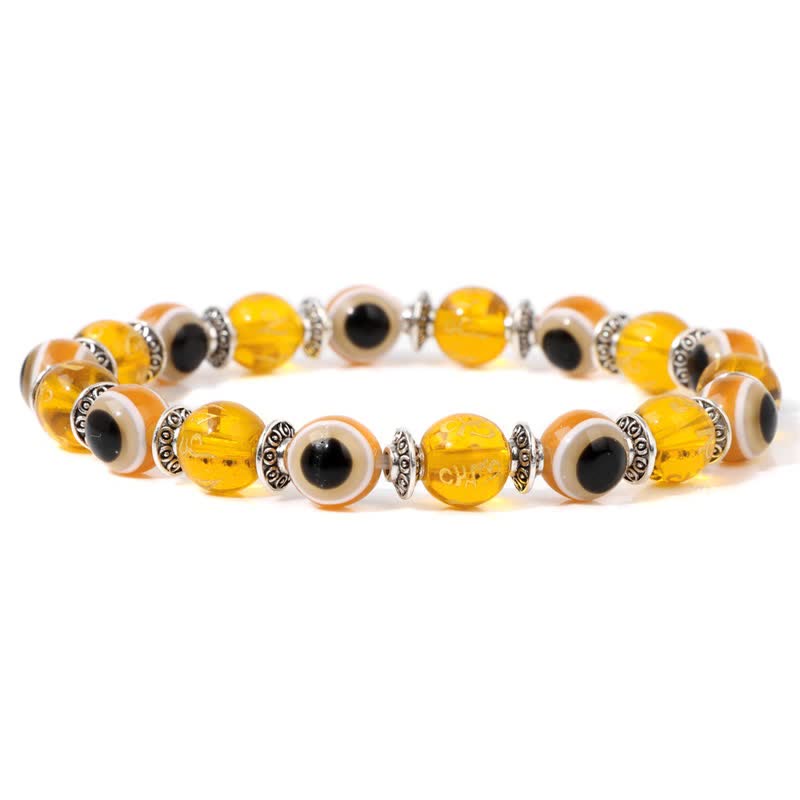 Olivenorma Evil Eye Natural Stone Beads Bracelet