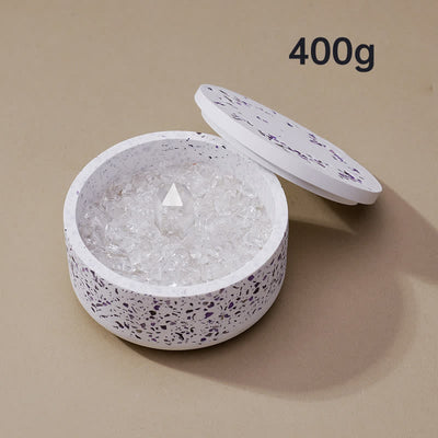 Olivenorma Natural Crystal Gravel Gypsum Demagnetizing Bowl