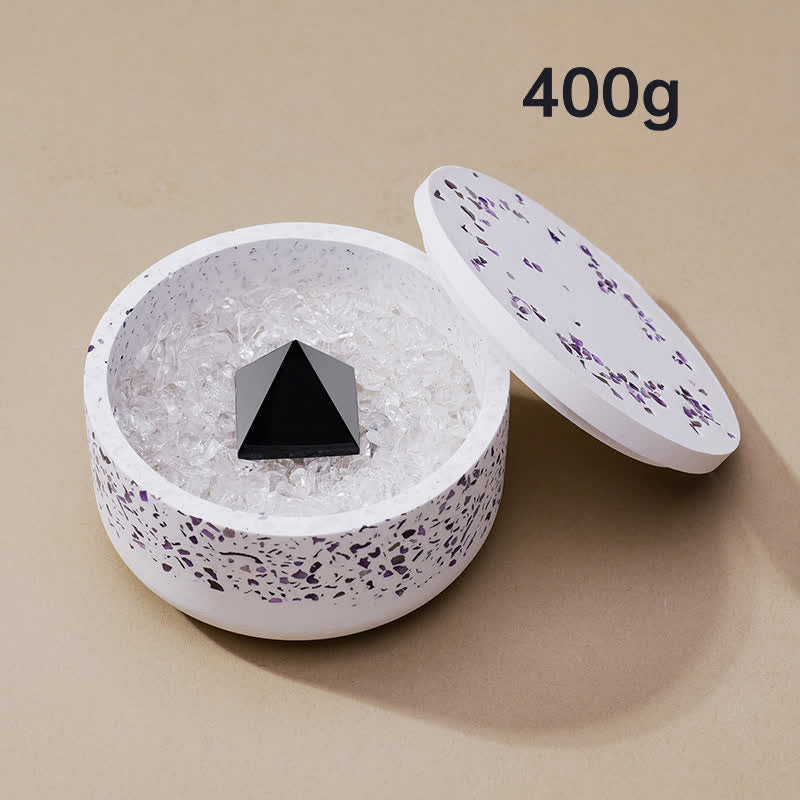 Olivenorma Natural Crystal Gravel Gypsum Demagnetizing Bowl