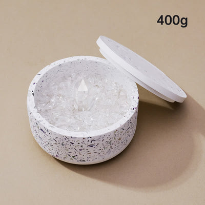 Olivenorma Natural Crystal Gravel Gypsum Demagnetizing Bowl