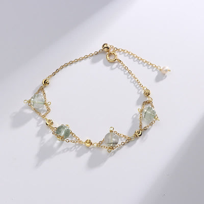 Olivenorma "Lucky" Green Phantom Quartz Beaded Bracelet