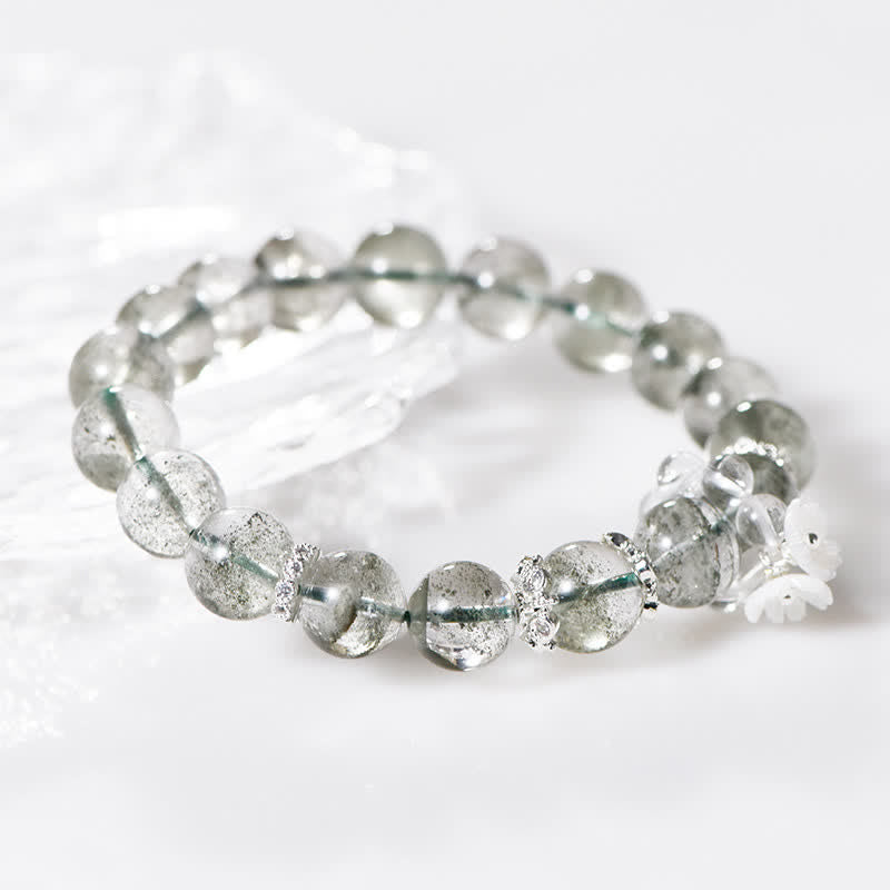 Olivenorma 10mm Green Phantom Quartz Beaded Bracelet