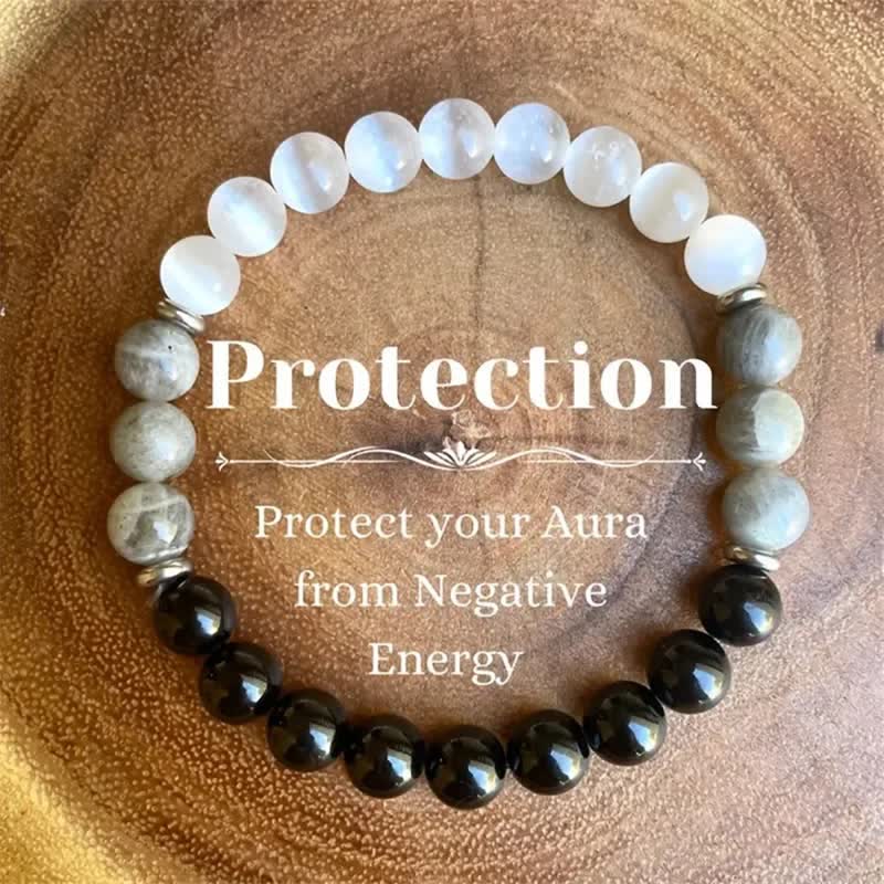 Olivenorma "Protection" Natural Stone Beads Bracelet