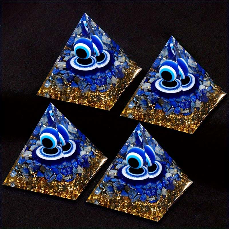 Olivenorma Lapis Lazuli Evil Eye Orgone Pyramid