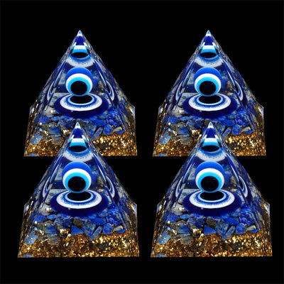 Olivenorma Lapis Lazuli Evil Eye Orgone Pyramid