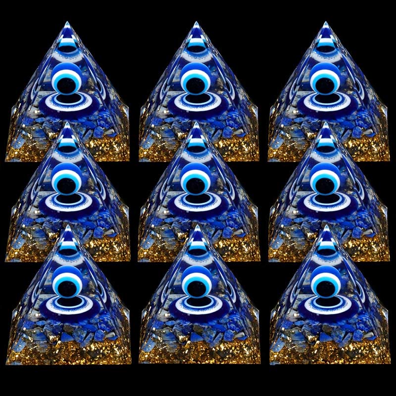 Olivenorma Vision of Serenity Lapis Lazuli Evil Eye Orgone Pyramid - image 6