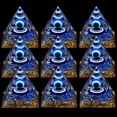 Olivenorma Vision of Serenity Lapis Lazuli Evil Eye Orgone Pyramid - image 6