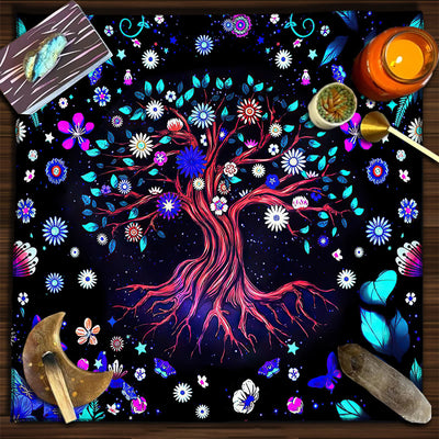 Olivenorma Square Divination Moon Phases Tarot Tablecloth