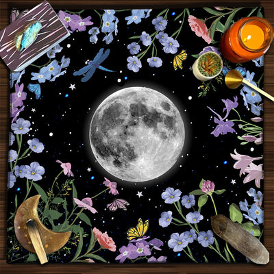 Olivenorma Square Divination Moon Phases Tarot Tablecloth