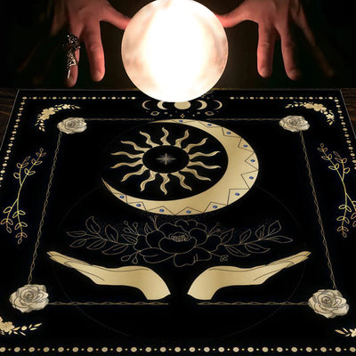 Olivenorma Astrology Flowers Moon & Sun Cloth Tarot Tablecloth - Sun&Moon - 75cm*75cm - image 32