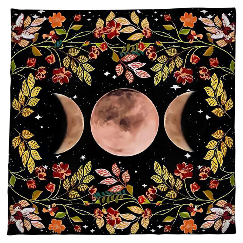 Olivenorma Astrology Flowers Moon & Sun Cloth Tarot Tablecloth - image 2