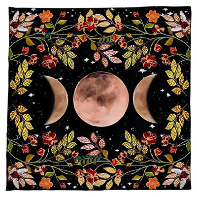 Olivenorma Astrology Flowers Moon & Sun Cloth Tarot Tablecloth - image 2