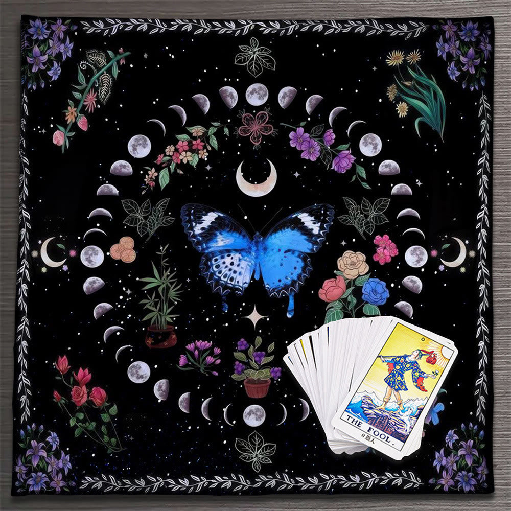 Olivenorma Mandala Moon Phase Divination Tarot Tablecloth