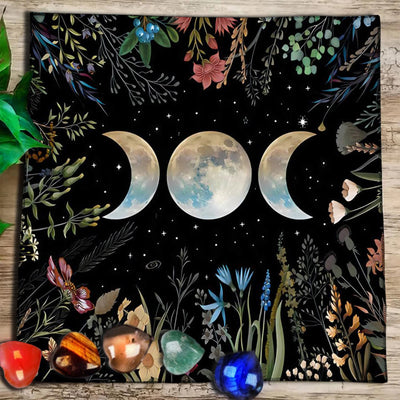 Olivenorma Mandala Moon Phase Divination Tarot Tablecloth