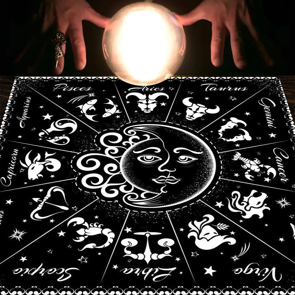 Olivenorma Mandala Moon Phase Divination Tarot Tablecloth