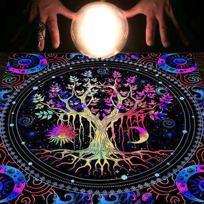 Olivenorma Mandala Moon Phase Divination Tarot Tablecloth