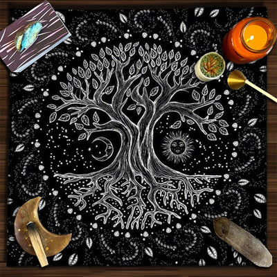 Olivenorma Yggdrasil Sacred Tree Mysterious Tarot Tablecloth