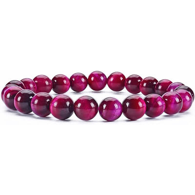 Olivenorma 8mm Natural Stone Beaded Women Men Bracelet