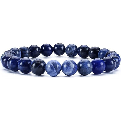 Olivenorma 8mm Natural Stone Beaded Women Men Bracelet